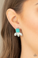 Paparazzi Hill Country Blossoms - Earrings Blue Box 96