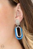 Paparazzi Melrose Mystery - Clip-On Earrings Blue Box 105