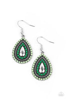 Paparazzi Beaded Bonanza - Earrings Green Box 101