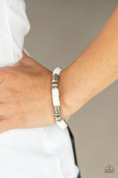 Paparazzi Stacked In Your Favor - Bracelet White Box 98