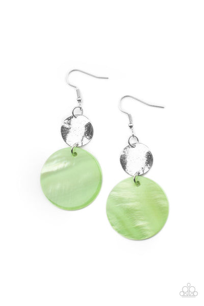 Paparazzi Opulently Oasis - Earrings Green Box 72