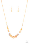Paparazzi Turn Up The Tea Lights - Necklace Gold Box 72