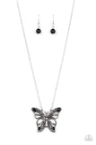 Paparazzi Badlands Butterfly - Necklace Black Box 90