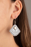 Paparazzi Mountain Mesa - Earrings White Box 66