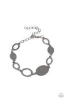 Paparazzi OVAL and Out - Bracelet Black Box 136