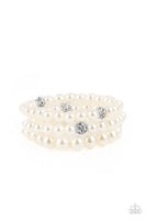 Paparazzi Here Comes The Heiress - Bracelet White Box 123