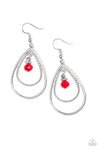 Paparazzi REIGN On My Parade - Earrings Red Box 52