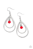 Paparazzi REIGN On My Parade - Earrings Red Box 52