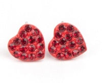 Paparazzi Starlet Shimmer - Post Earrings Love Hearts Valentine’s Day