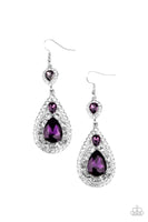 Posh Pageantry Earrings Purple Box 132