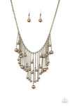 Paparazzi Catwalk Champ - Necklace Brass Box 95