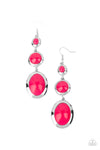 Paparazzi Retro Reality - Earrings Pink Box 97