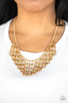 Paparazzi Rebel Remix - Necklace Gold Box 134