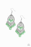 Paparazzi Gorgeously Genie - Earrings Green Box 20