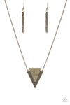 Paparazzi Ancient Arrow - Necklace Brass Box 5