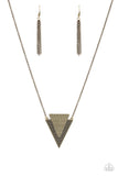 Paparazzi Ancient Arrow - Necklace Brass Box 5