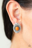 Paparazzi Stone Tiki - Earrings Orange Box 40