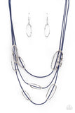 Paparazzi Check Your CORD-inmates - Necklace Blue Box 142
