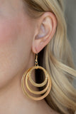 Paparazzi Tempting Texture - Earrings Gold Box 30