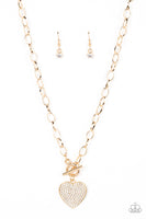Paparazzi If You LUST - Necklace Gold Box 81