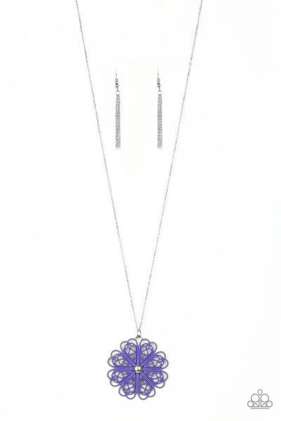 Paparazzi Spin Your PINWHEELS - Necklace Purple Box 55