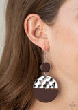 Paparazzi Natural Element - Earrings Brown Box 75
