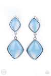 Paparazzi Double Dipping Diamonds - Earrings Clip-On Blue Box 114