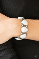 Paparazzi Flamboyant Tease - Bracelet White Box 107