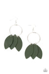 Paparazzi Leafy Laguna - Earrings Green Box 120