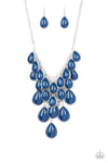 Paparazzi Shop Til You TEARDROP - Necklace Blue Box 9