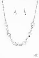 Paparazzi Move It On Over - Necklace Silver Box 12
