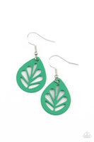 Paparazzi LEAF Yourself Wide Open - Earrings Green Box 90