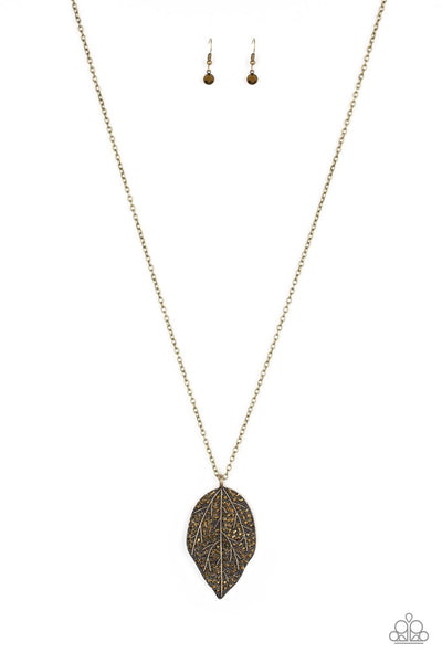 Paparazzi Natural Re-LEAF - Necklace Brass Box 23