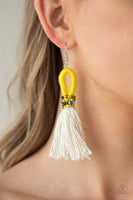 Paparazzi The Dustup - Earrings Yellow Box 115