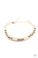 Paparazzi Mom Squad - Bracelet Gold Box 140