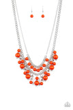 Paparazzi Beautifully Beaded - Necklace Orange Box 18