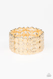 Paparazzi Tectonic Texture - Bracelet Gold Box 59