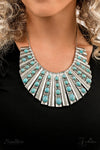 Paparazzi The Ebony - 2022 ZI Collection Necklace Blue Turquoise