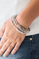 Paparazzi Tribal Spunk - Bracelet Silver Box 95