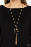 Paparazzi Spiraling Sparkle - Necklace Gold Box 34