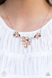 Paparazzi Completely Captivated - Necklace Rose Gold Box 14