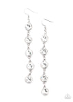 Paparazzi Trickle Down Twinkle - Earrings White Box 61