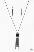 Paparazzi Shimmer Sensei - Necklace Purple Box 28