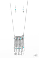 Paparazzi On The Fly -  Necklace Blue Box 50