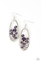 Paparazzi Prismatic Poker Face - Earrings Purple Box 136