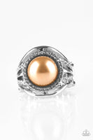 Paparazzi Pampered In Pearls - Ring Brown Box 87