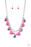 Paparazzi Terra Tranquility - Necklace Pink Stone Box 15