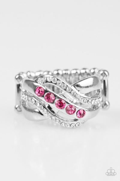 Paparazzi Flirting With Sparkle - Ring Pink Box 37
