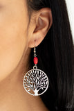 Paparazzi Bountiful Branches - Earrings Red Box 39