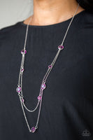 Paparazzi Raise Your Glass - Necklace Purple Box 28